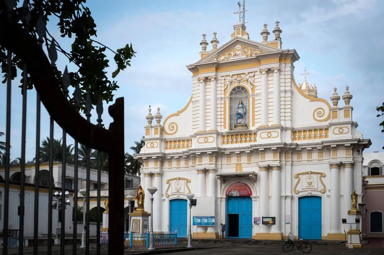 Immaculate Conception Cathedral Pondicherry – Historic Church Tour Packages by Kanishka Tours & Travels.